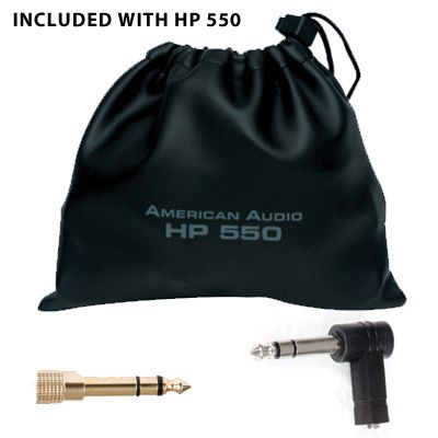 American Audio HP 550 Over Ear DJ Headphones (Lava Red)