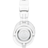 Audio-Technica ATH-M50x Wired Over Ear Headphones, White Audio-Technica ATH-M50x Wired Over Ear Headphones, White