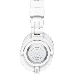 Audio-Technica ATH-M50x Wired Over Ear Headphones, White Audio-Technica ATH-M50x Wired Over Ear Headphones, White
