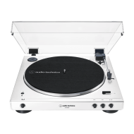 Audio-Technica AT-LP60XBT-WW Fully Automatic Bluetooth Belt-Drive Stereo Turntable, White Audio-Technica AT-LP60XBT-WW Fully Automatic Bluetooth Belt-Drive Stereo Turntable, White