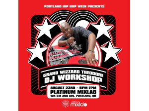 Meet the DJ who INVENTED scratching! Tuesday August 23rd, Grand Wizzard Theodore will be at Platinum for a special in-store Workshop  Meet the DJ who INVENTED scratching! Tuesday August 23rd, Grand Wizzard Theodore will be at Platinum for a special in-store Workshop