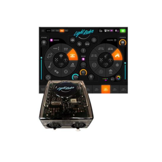 deal of the week 06/23/2025- Four Chauvet Intimidator Scan 360 Moving Head Scanners with LightRider DMX Interface & Software