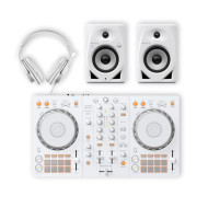 Deal Of The Week- Pioneer DDJ-FLX4-W with Bluetooth Studio Monitors and Over-ear Studio Headphones