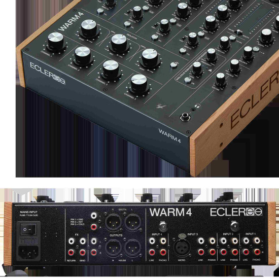 Ecler WARM4 Professional 4-channel Analog Rotary DJ Mixer
