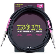Ernie Ball 10ft Instrument Cable, 1/4" TS, Black Ernie Ball 10ft Instrument Cable, 1/4" TS, Black