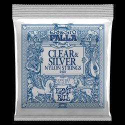 Ernie Ball Ernesto Palla Clear & Silver Nylon Classical Guitar Strings Ernie Ball Ernesto Palla Clear & Silver Nylon Classical Guitar Strings