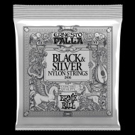 Ernie Ball Ernesto Palla Black & Silver Nylon Classical Guitar Strings Ernie Ball Ernesto Palla Black & Silver Nylon Classical Guitar Strings