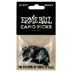 Ernie Ball Pick CAMOUFLAGE CELLULOSE HEAVY BAG OF 12