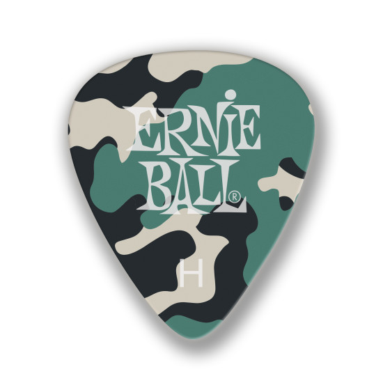 Ernie Ball Pick CAMOUFLAGE CELLULOSE HEAVY BAG OF 12