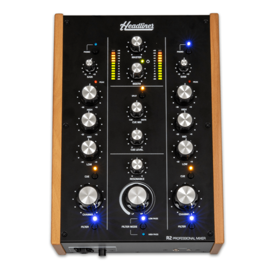Headliner R2 2-Channel Rotary DJ Mixer HL90100 Headliner R2 2-Channel Rotary DJ Mixer HL90100