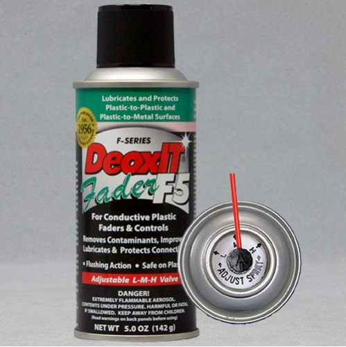 DeoxIT Fader F5 Spray Lubricant, 5oz Can