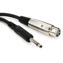 Hosa Unbalanced Interconnect, XLR3F to 1/4 in TS, 15 ft Hosa Unbalanced Interconnect, XLR3F to 1/4 in TS, 15 ft