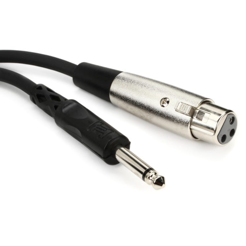 Hosa Unbalanced Interconnect, XLR3F to 1/4 in TS, 10 ft