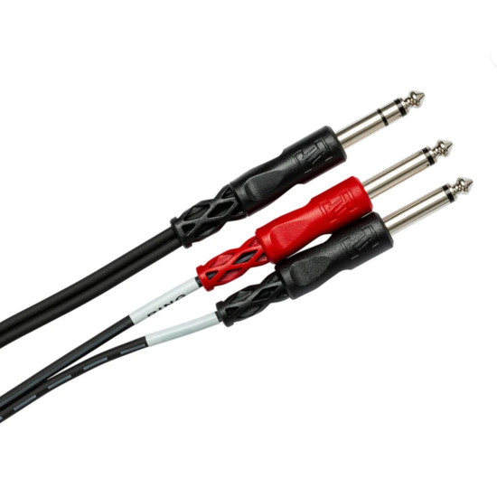 Hosa Insert Cable, 1/4 in TRS to Dual 1/4 in TS, 1 m