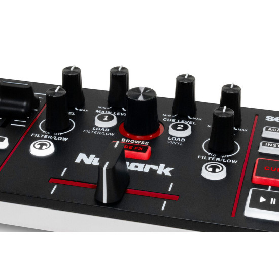 Numark MixTrack Go Ultra-Portable 2-Deck DJ Controller with Stems Control