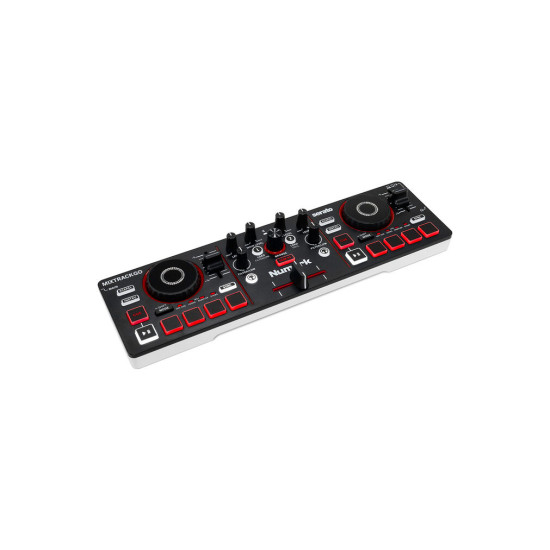 Numark MixTrack Go Ultra-Portable 2-Deck DJ Controller with Stems Control