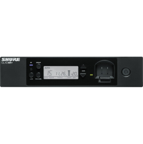 Shure GLXD24R+/SM58-Z3 Dual Band Digital Wireless Rack System With SM58 Microphone