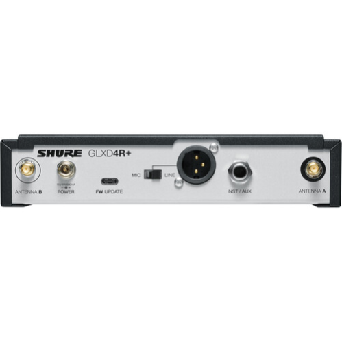 Shure GLXD24R+/SM58-Z3 Dual Band Digital Wireless Rack System With SM58 Microphone