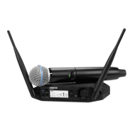 Shure GLXD24+/B58-Z3 Dual Band Digital Wireless Handheld System With SM58 Microphone Shure GLXD24+/B58-Z3 Dual Band Digital Wireless Handheld System With SM58 Microphone