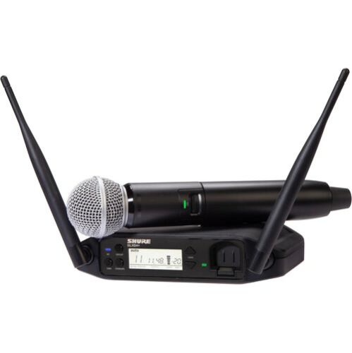 Shure GLXD24+/SM58-Z3 Dual Band Digital Wireless Handheld System With SM58 Microphone