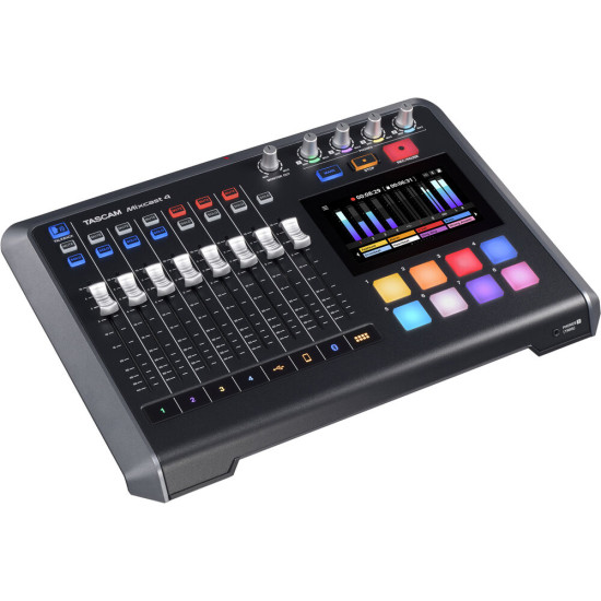 Tascam Mixcast 4 Podcast Mixer, Recorder, USB Audio Interface and Streaming Console