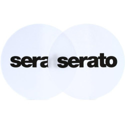 Butter Rug Slipmats Pair, Serato Logo, White Butter Rug Slipmats Pair, Serato Logo, White
