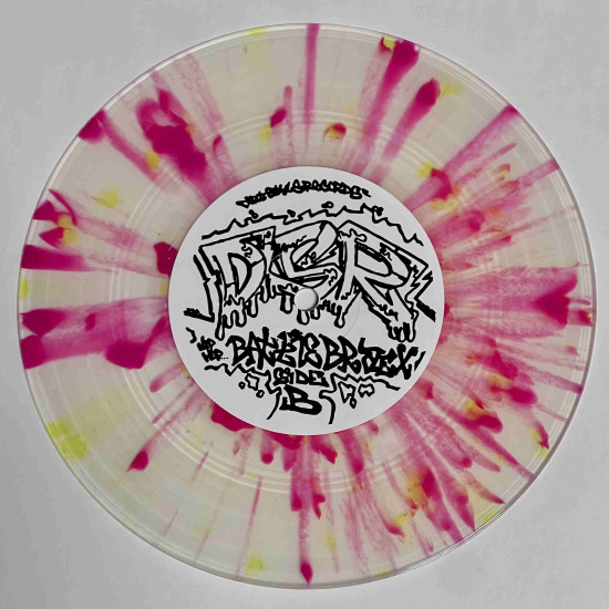 Thud Rumble- Dirtstyle Battle Breaks 7" Vinyl Record (Pink/Clear Splatter) Thud Rumble- Dirtstyle Battle Breaks 7" Vinyl Record (Pink/Clear Splatter)