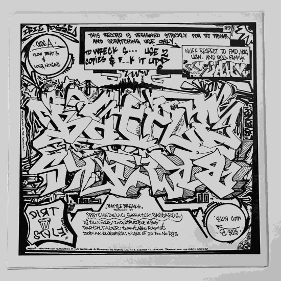 Thud Rumble- Dirtstyle Battle Breaks 7" Vinyl Record (Pink/Clear Splatter) Thud Rumble- Dirtstyle Battle Breaks 7" Vinyl Record (Pink/Clear Splatter)