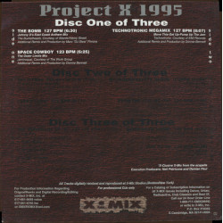 X-Mix- Project X Best of 1995 Remix Compilation, 3x12" LP X-Mix- Project X Best of 1995 Remix Compilation, 3x12" LP