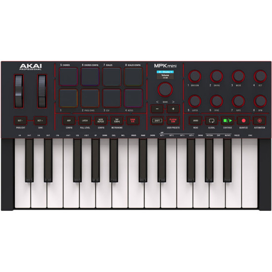 Akai MPK Mini IV 25-key MIDI Controller Keyboard (Black)