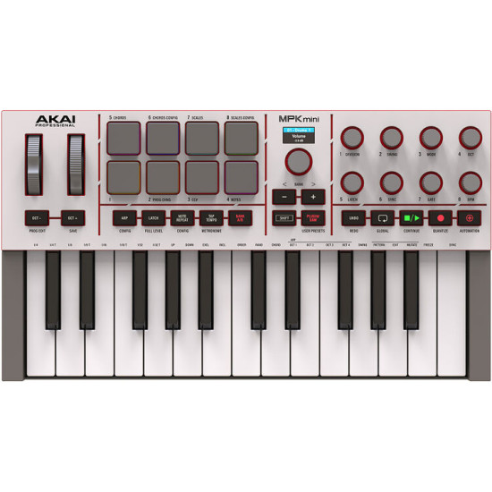 Akai MPK Mini IV 25-key MIDI Controller Keyboard (Gray)