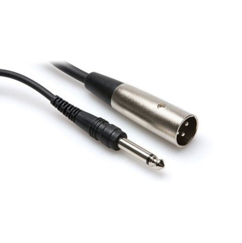 Hosa Unbalanced Interconnect, 1/4 in TS to XLR3M, 3 ft