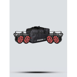 Chauvet SlimPACK Q12 ILS- Set of four Quad Color LED Wash Lights with DMX Cables and Carrying Case