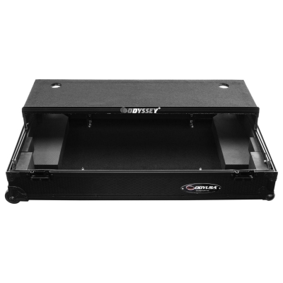 Odyssey 810219 Black Label Custom Fit Industrial Board Flight Case For Pioneer XDJ-XZ With Glide Style Laptop Platform & 1U Rack Space 