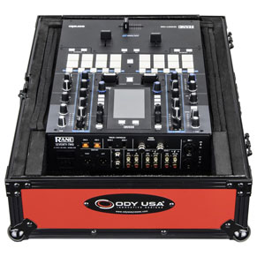 Odyssey FR12MIXBKREDXD Universal 12 Inch Format Extra Deep Mixer Case, Red