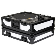 Odyssey FZ1200WTBL Black Label Universal Turntable Flight Case, White/Black Odyssey FZ1200WTBL Black Label Universal Turntable Flight Case, White/Black