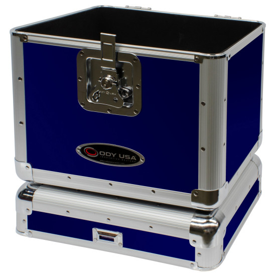 Odyssey KROM KLP2 Stackable LP Case, Blue Odyssey KROM KLP2 Stackable LP Case, Blue