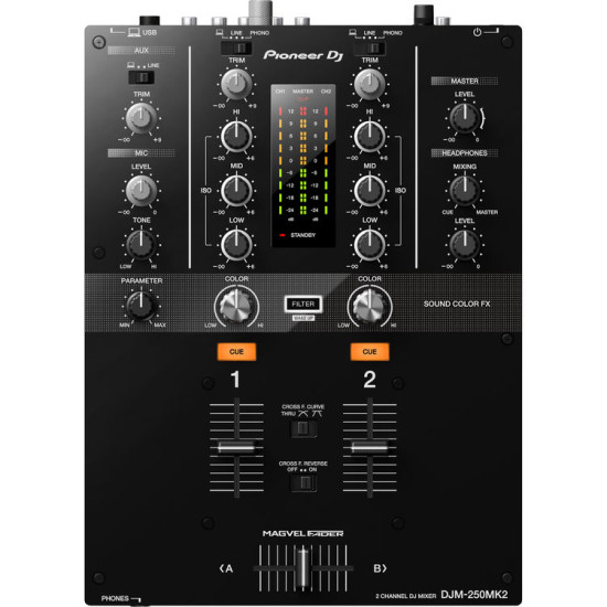 Pioneer DJM-250mk2 2-Channel DJ Mixer