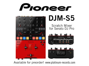 Brand New Today! Pioneer's New DJM-S5 DVS Scratch mixer for Serato DJ Pro!