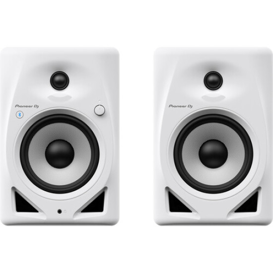 Pioneer DM-50D-BT-W Active 5" Bluetooth Monitor Speakers, White (Pair)