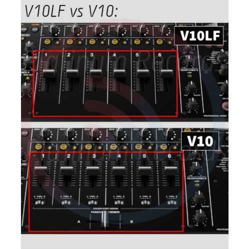 Pioneer DJM-V10LF 6-Channel Professional DJ Mixer (Long Faders & NO Crossfader)