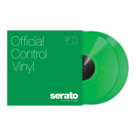 Serato Control Vinyl Pair, Green