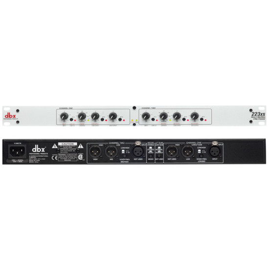 DBX 223XS Stereo 2-Way/Mono 3-Way Crossover with XLR Connectors