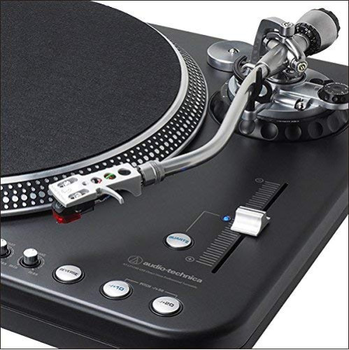 Audio-Technica AT-LP1240-USB XP Direct-Drive Professional DJ Turntable (USB & Analog), Black