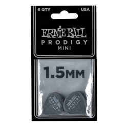 Ernie Ball 1.5MM BLACK MINI PRODIGY PICKS 6-PACK Ernie Ball 1.5MM BLACK MINI PRODIGY PICKS 6-PACK