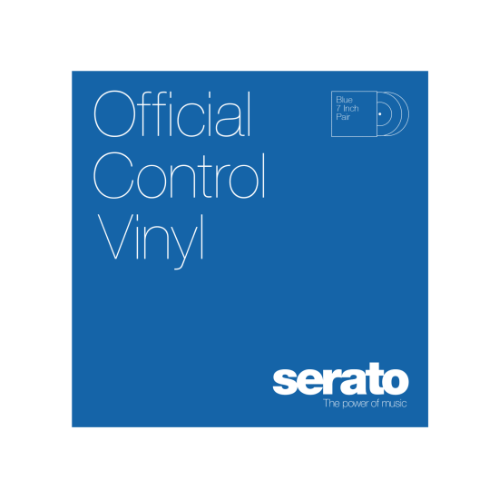 Serato Control Vinyl 7" Pair, Blue Serato Control Vinyl 7" Pair, Blue