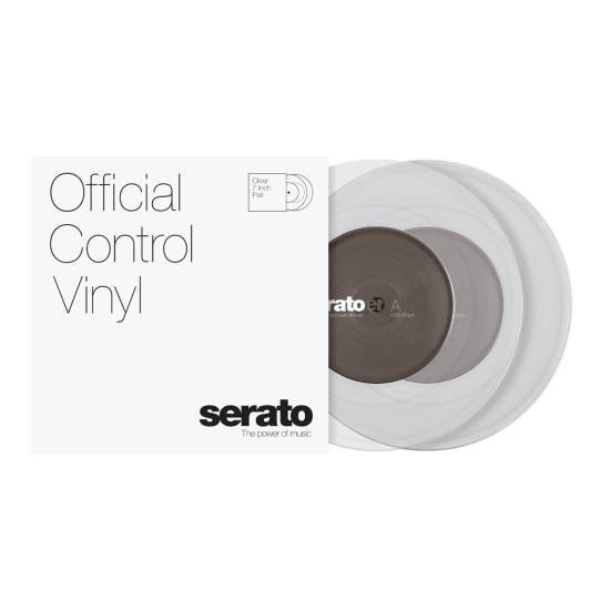 Serato Control Vinyl 7" Pair, Clear