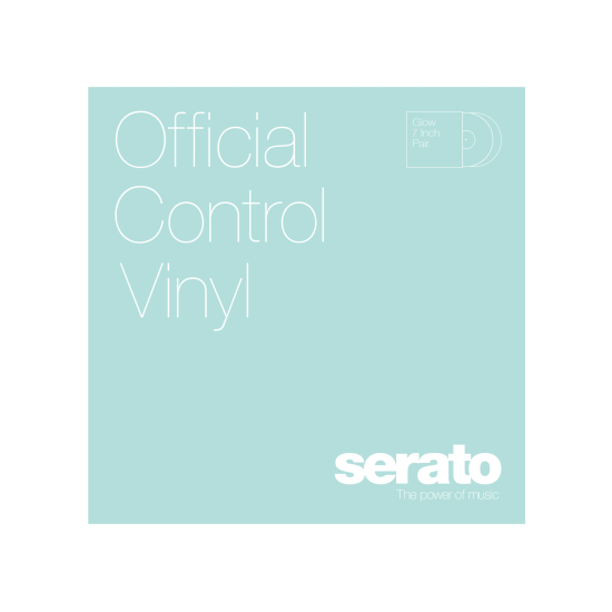 Serato Control Vinyl 7" Pair, Glow Serato Control Vinyl 7" Pair, Glow