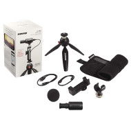 Shure MV88+ Video Kit with Digital Stereo Condenser Microphone for Apple and Android