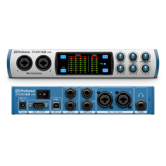 PreSonus Studio 68 6x6 192k USB Audio Interface